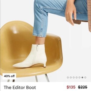Everlane Editor Boots - Bone